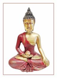 Feng shui Βούδας για διαλογισμό διακοσμητική φιγούρα-11.5 εκ