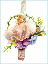 Λαμπάδα πάσχα νεράιδα των λουλουδιών-35 εκ